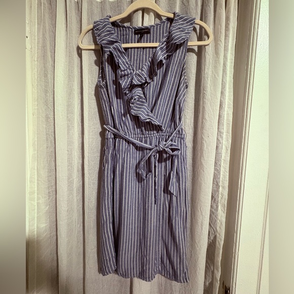 Banana Republic Dresses & Skirts - Banana Republic Blue and White Striped Knee-Length Dress Size 6